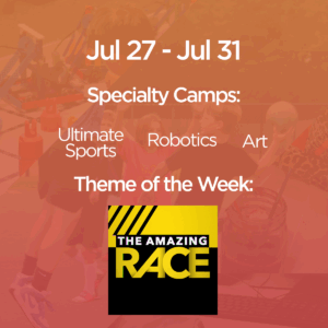 Summer Camp Week Nine: July 27-31